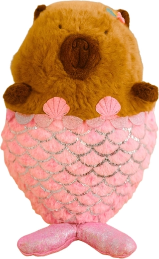 Queue rose scintillante à motif d’écailles