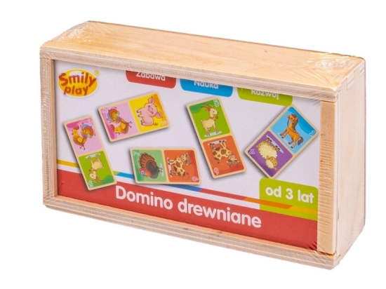 Domino en bois Jeu de la ferme
