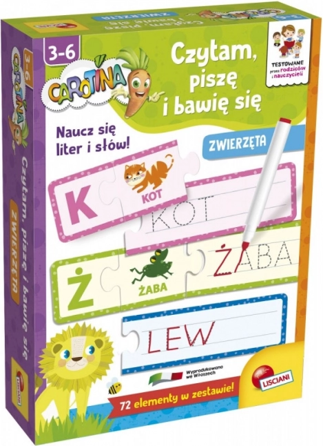 Ensemble éducatif Carotina je lis, j’écris et je joue - Animaux