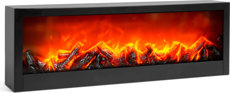 Cheminée décorative avec flamme LED alimentée par piles ou USB