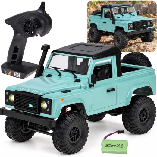 Voiture tout-terrain télécommandée Land Rover Defender pickup 4x4 1:12