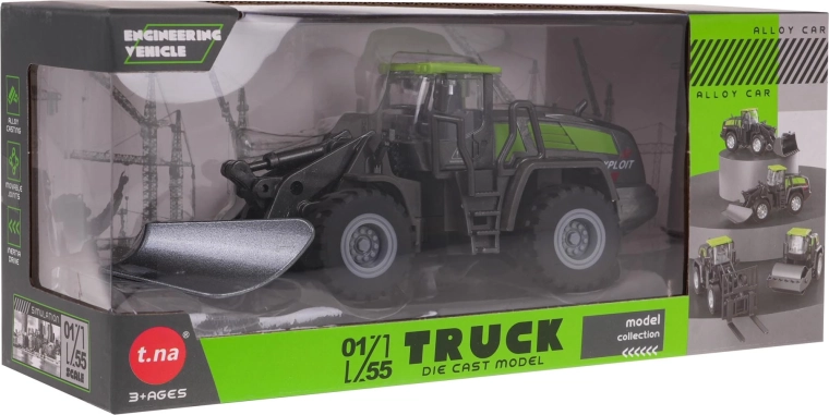Bulldozer en métal pour enfants – Vert