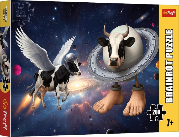 Puzzle Trefl BrainRots : Crazy Cow 200 pièces