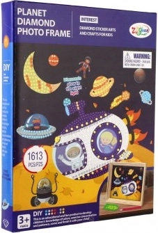 Peinture diamant – kit créatif Espace avec cadre