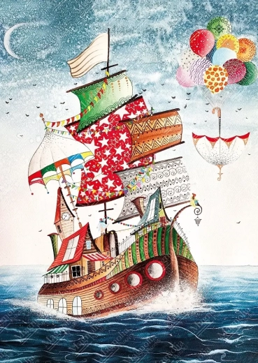 Puzzle Navire libre 1000 pièces MAGNOLIA