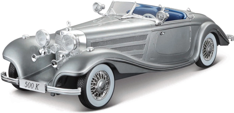 Maisto Mercedes-Benz 500 K type Specialroadster 1:18 modèle réduit métallique gris