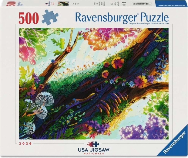 Puzzle Ravensburger USA Jigsaw Nationals : Forêt moussue – 500 pièces