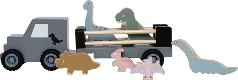 JaBaDaBaDo remorque en bois avec dinosaures