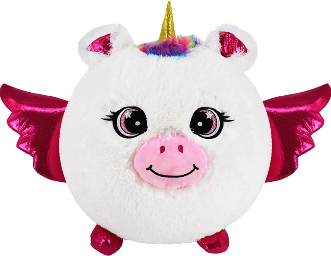 Ami en peluche gonflable licorne blanche 23 cm