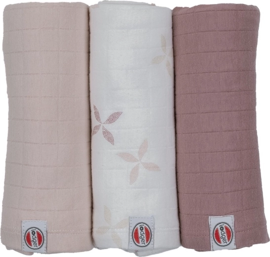Lodger langes en mousseline Swaddler solid matcha 70 × 70 cm (3 pcs)