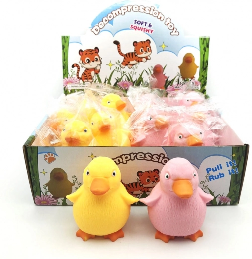 canard anti-stress à presser, blague, 8×6 cm