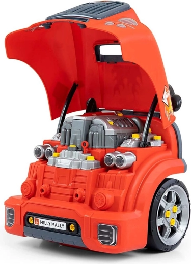 Capot ouvrant et moteur réaliste