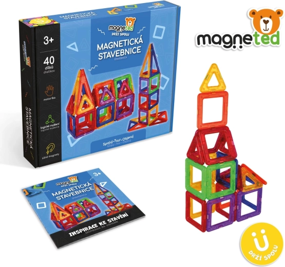 Jeu de construction magnétique Magneted, 40 pièces