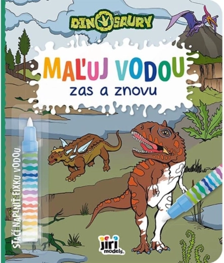 Peins à l’eau encore et encore – dinosaures
