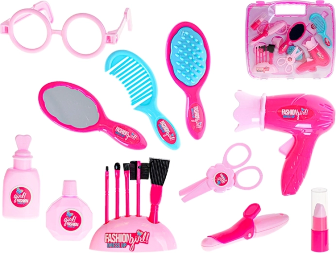 Set de coiffure 17 pcs dans une valisette pour enfants