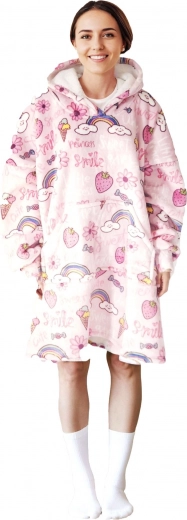 Couverture sweat à capuche chaude COZY NOXXIEZ avec imprimé gourmandises