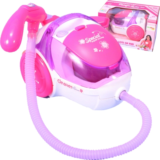 Jouet aspirateur Super Cleaner – blanc‑rose