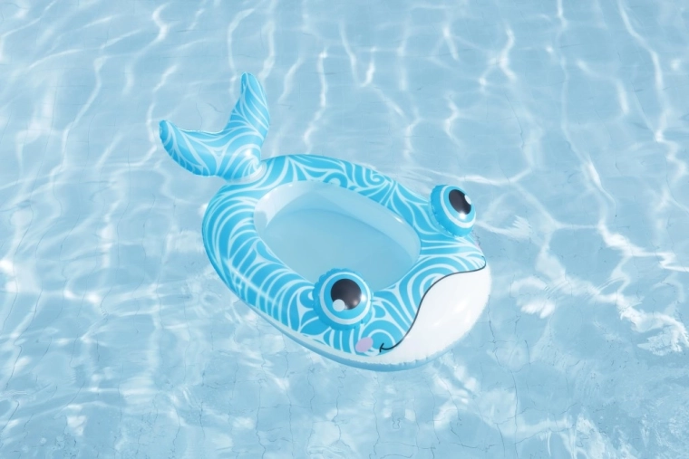 Adorable baleine bleue avec yeux 3D