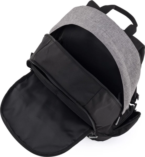 Organisation à trois compartiments et poche pour ordinateur portable