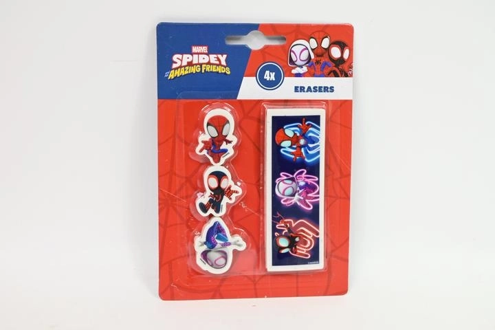 Gommes à effacer Spidey et ses amis extraordinaires – set de 4 pcs