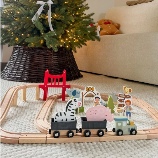 Train avec wagons magnétiques