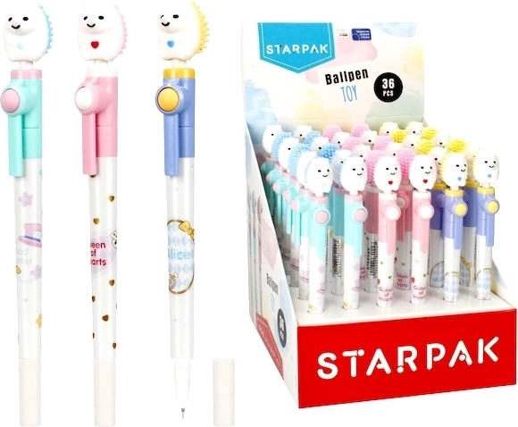 Stylo à bille antistress avec hérisson - 1 pièce