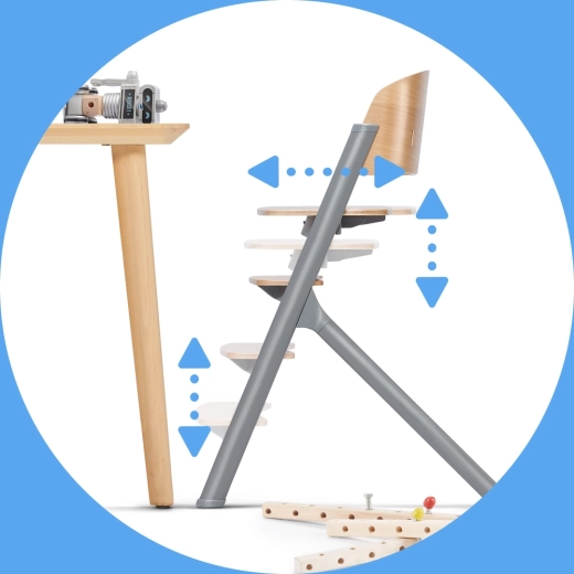 Réglage facile de l’assise et du repose-pieds pour une posture ergonomique