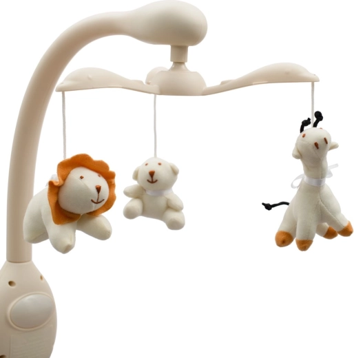 Mobile avec lumière, mélodies et vibrations