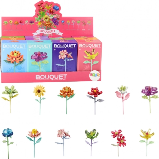 Jeu de construction décoratif fleur, 71–106 pièces
