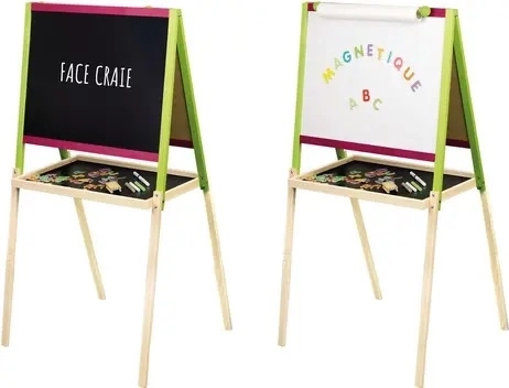 Jeujura tableau créatif multifonction en bois avec accessoires 56 × 43 cm