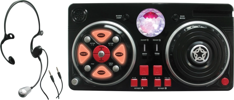 Table de mixage pour enfants avec microphone et effets lumineux