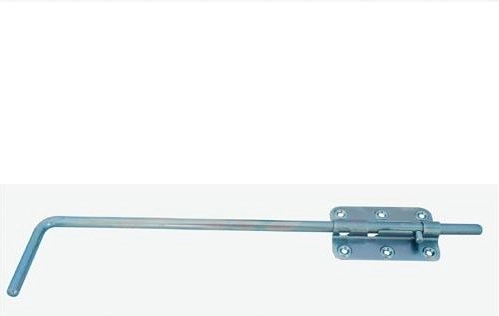Verrou de porte long 400 mm, galvanisé