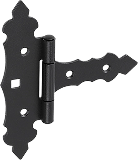 Charnière décorative noire 75 × 35 × 130 × 2 mm