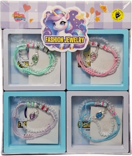 Ensemble de bracelets décoratifs avec perles et pendentifs - 1 pièce