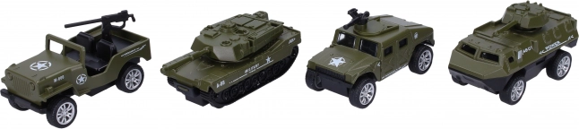 Petite voiture militaire en métal 8 cm