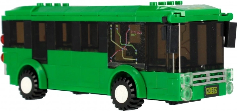 Bus urbain réaliste riche en détails