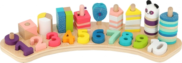 Vilac set d'apprentissage en bois Compter sous un même toit