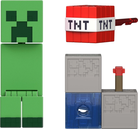 Charged Creeper au style pixelisé