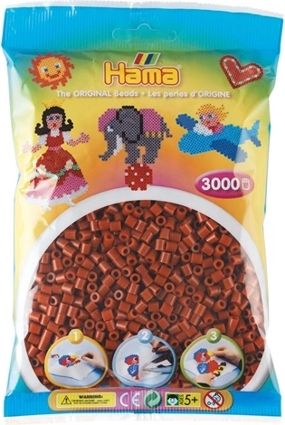 Perles à repasser Hama Midi 3000 pcs brun brique