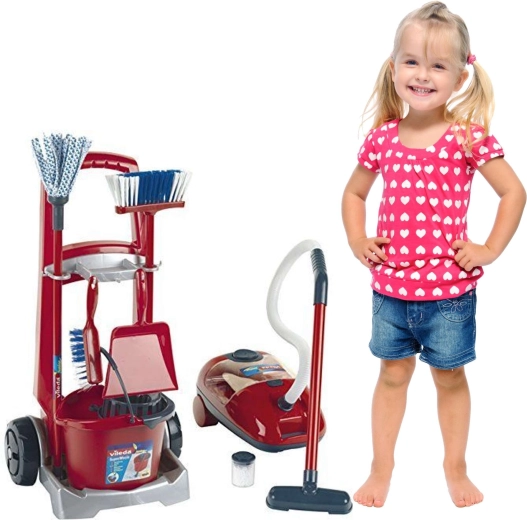 Aspirateur-jouet réaliste avec son et granulés