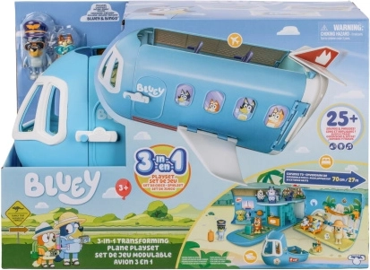 Avion Bluey 3 en 1 avec figurines