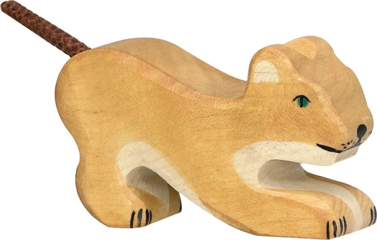 Holztiger petit lionceau en train de jouer - 1 pièce