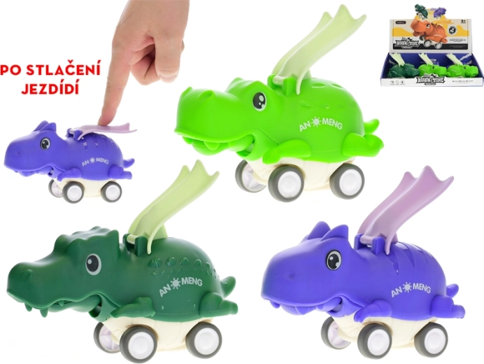 Dinosaure roulant 15 cm pour enfants