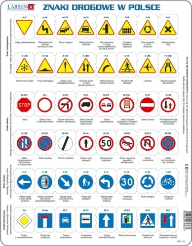 Panneaux de signalisation en Pologne Larsen – puzzle éducatif