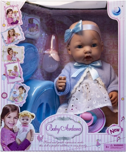 Poupée bébé avec accessoires – boit et fait pipi - 1 pièce