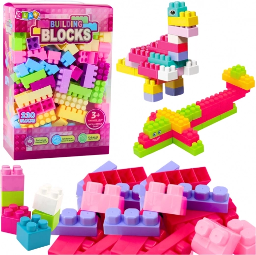 Blocs de construction colorés 230 pcs dans une boîte pratique