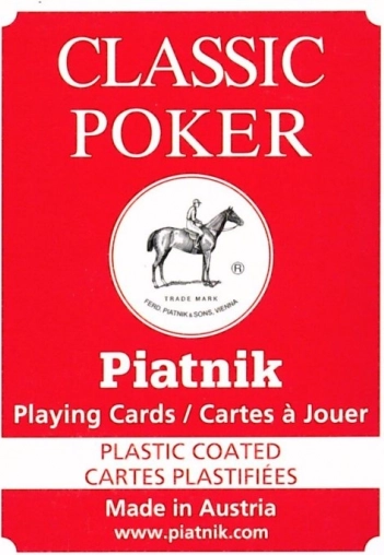 Cartes classiques de poker et de bridge