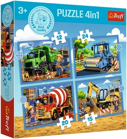 Puzzle pour enfants 4 en 1 Ambiance de vacances