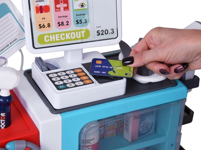 Caisse interactive avec terminal