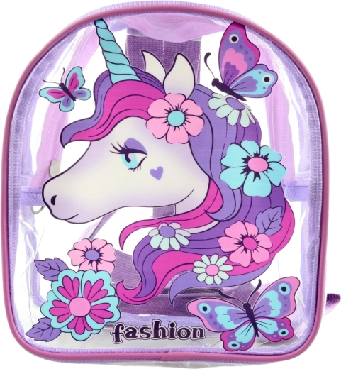 Poche transparente zippée